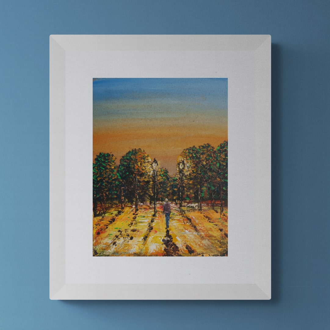 "A sunset walk" fine art print