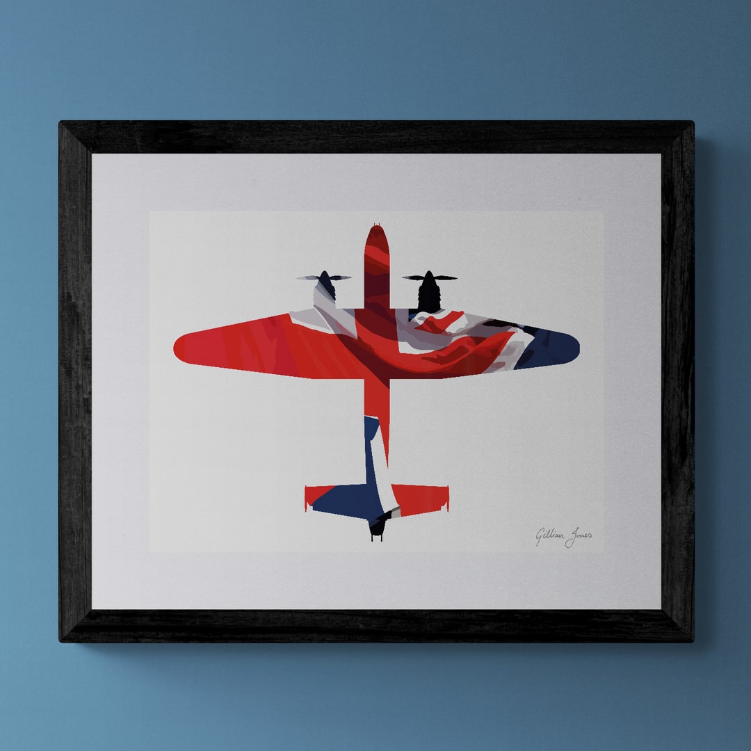 Avro Manchester Union Flag Print