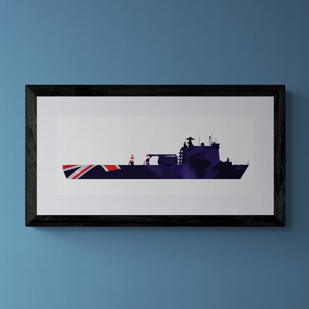 Bay Class Blue Ensign Print