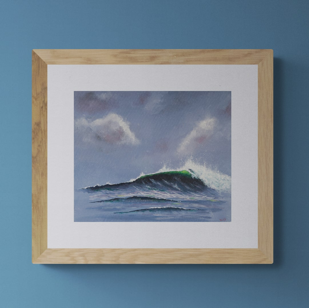 "Breaking wave" fine art print