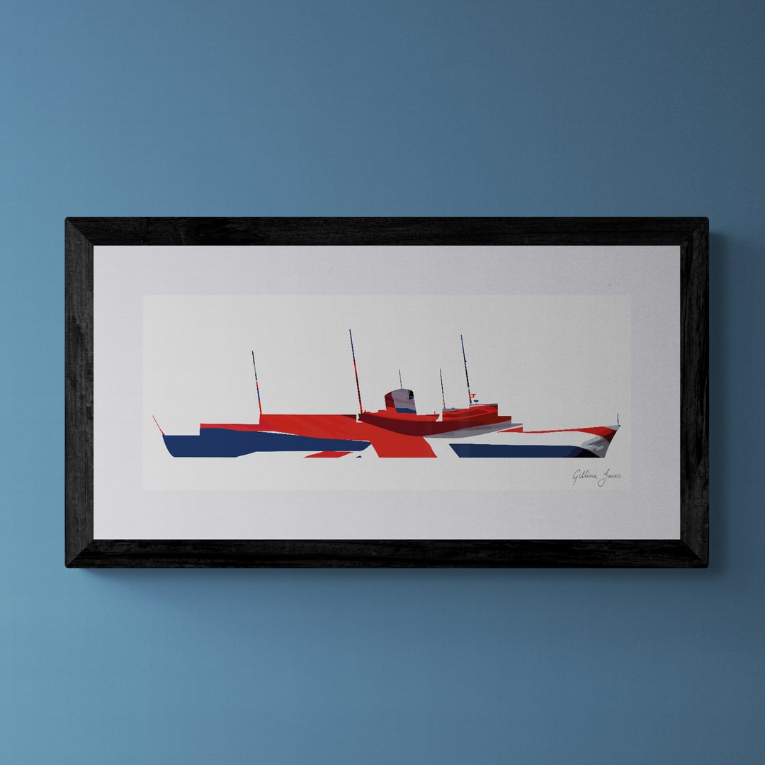Her Majesty's Yacht Britannia Union Flag Print