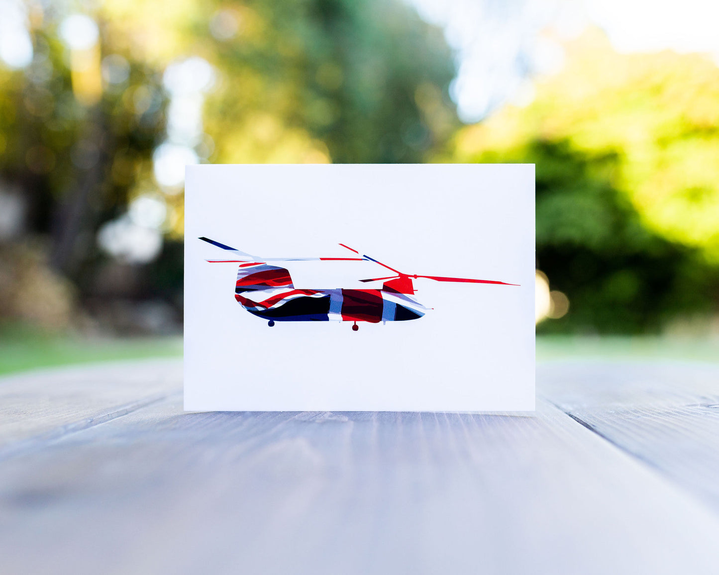 Chinook Union Flag Greeting Card