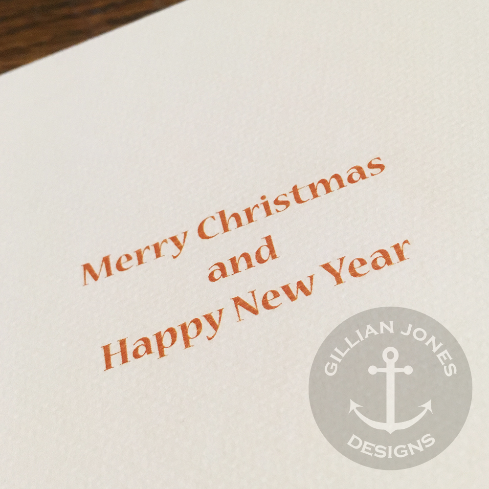 Wren & Anchor Christmas Card
