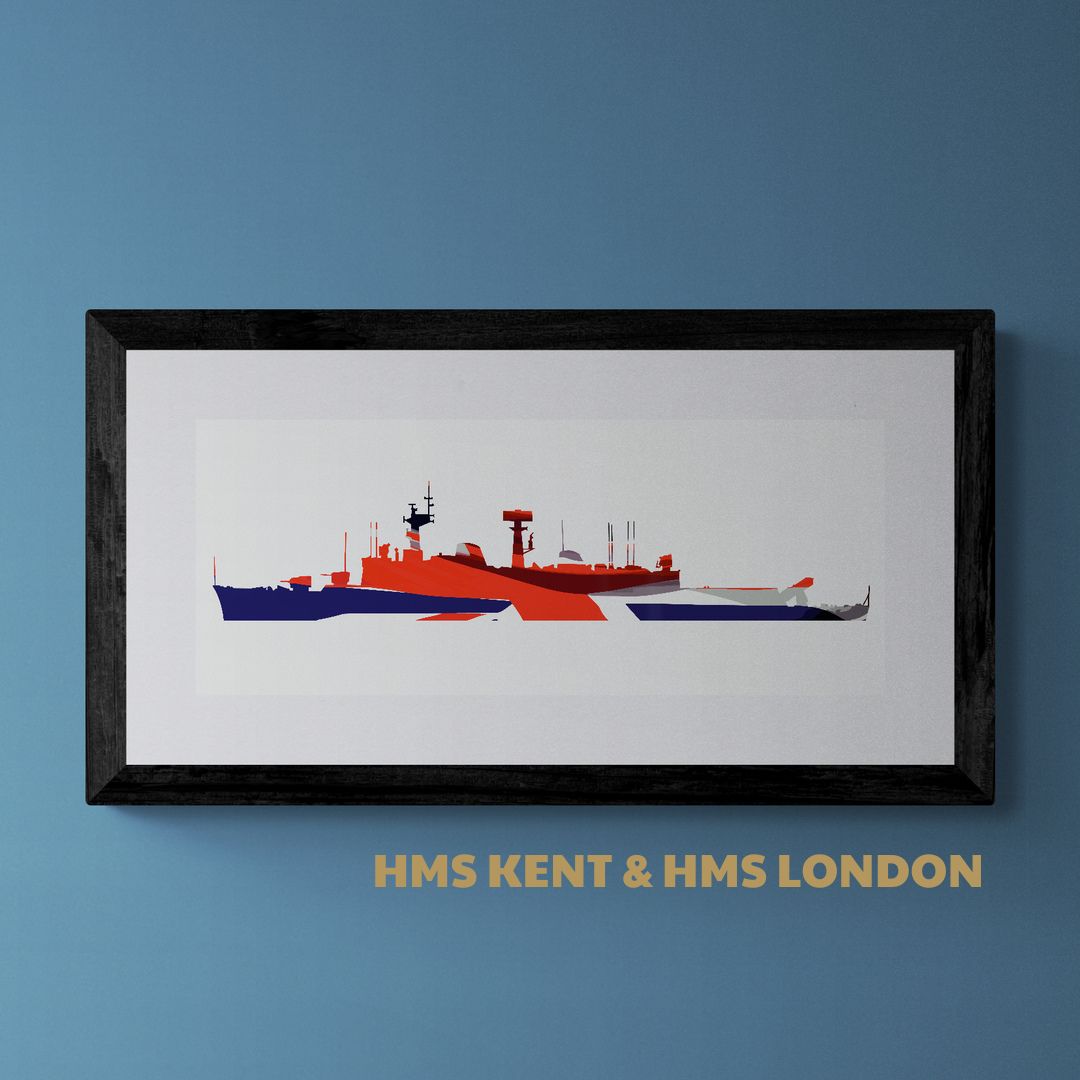 County Class Destroyer Union Flag Print