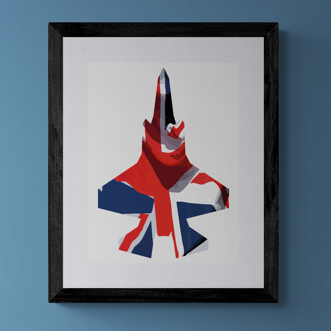 F35B Union Flag Print