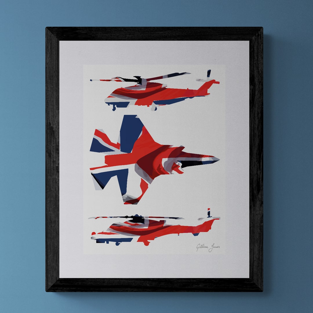 Fleet Air Arm Trio Union Flag Print