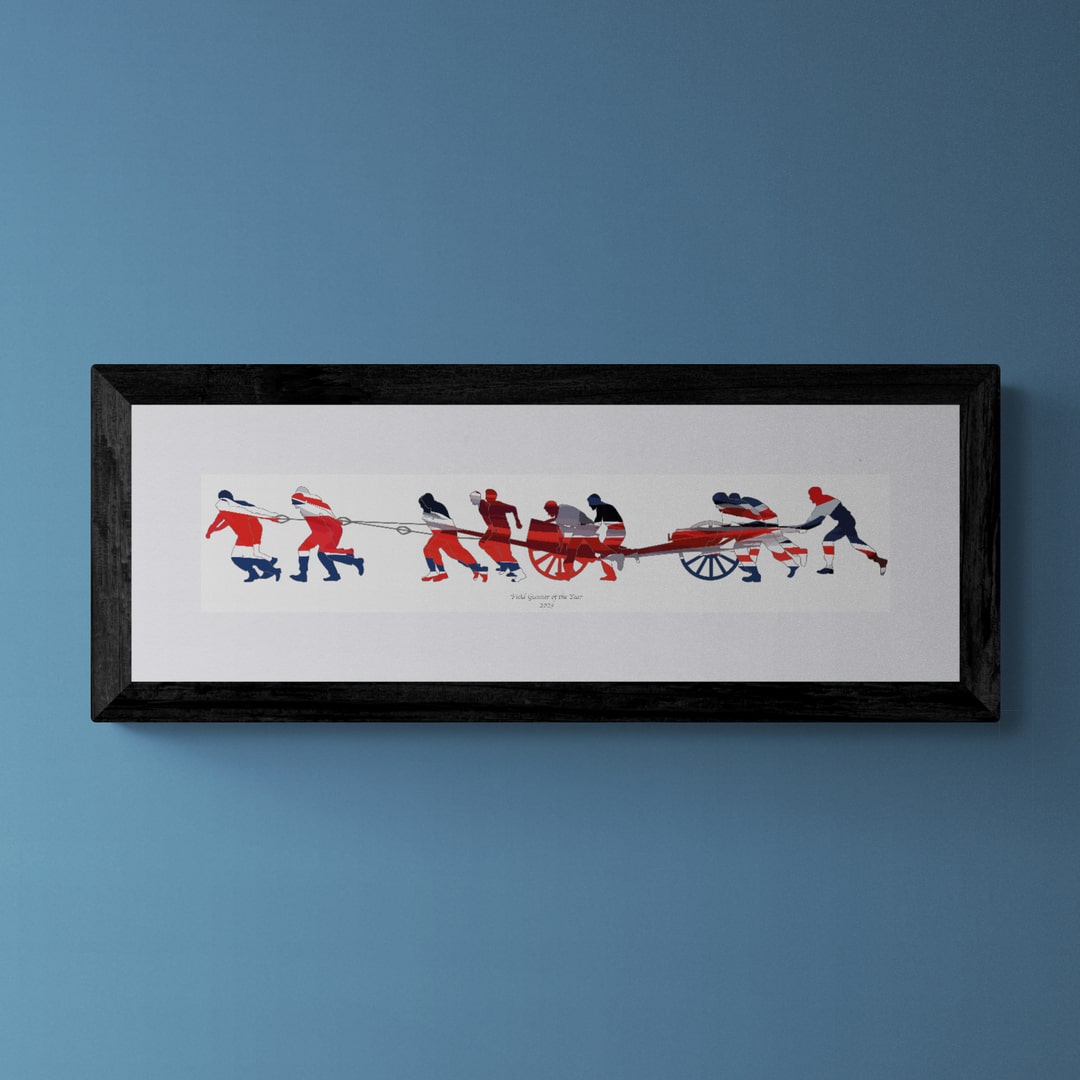 Field Gun Run Union Flag Print