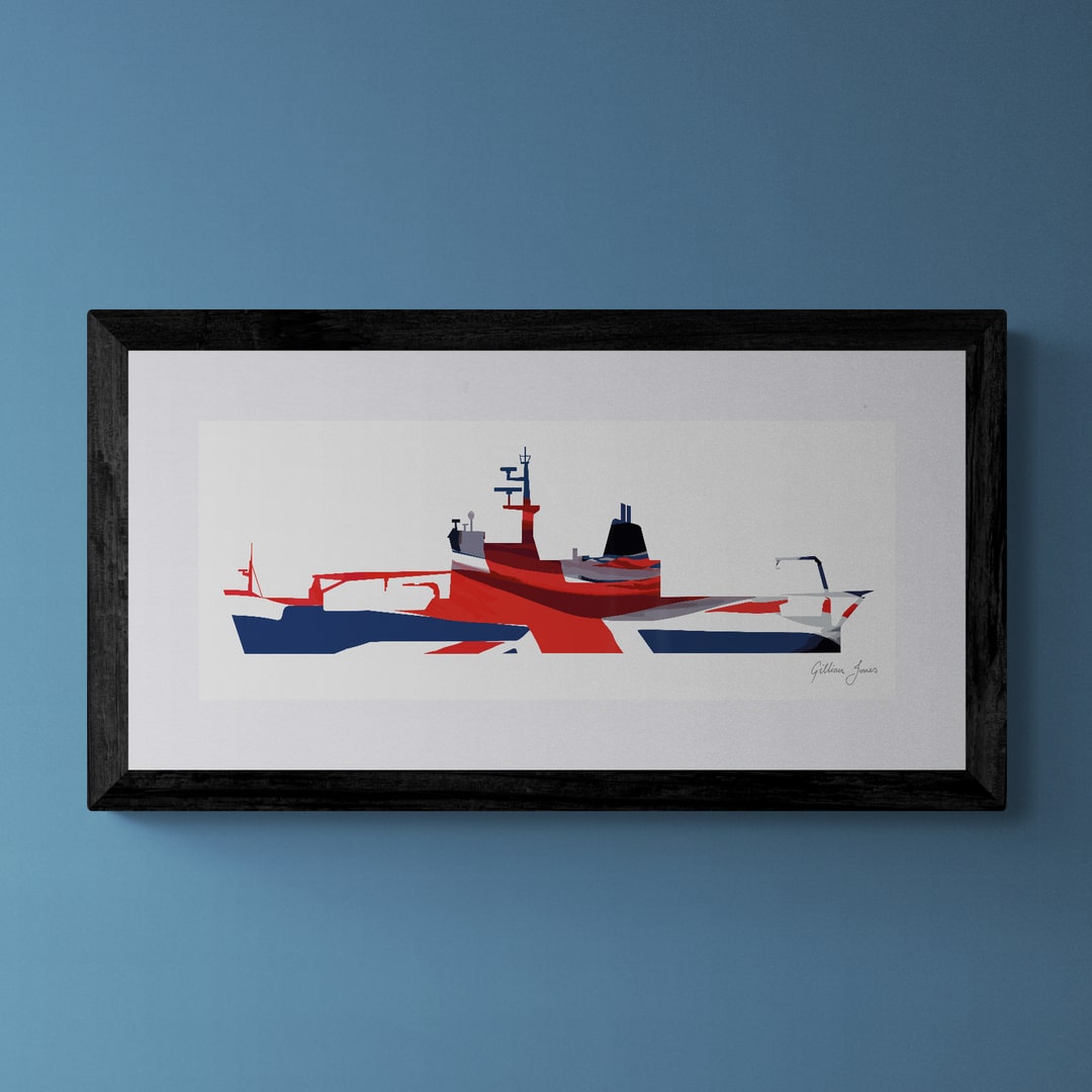 HMS ENDURANCE (A171) Union Flag Print