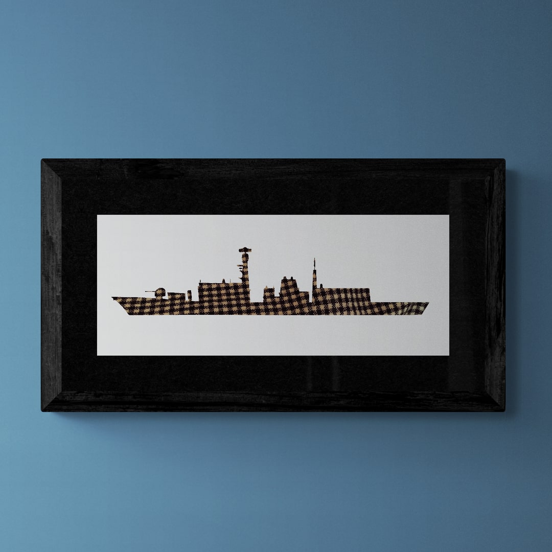 HMS Northumberland Tartan Print