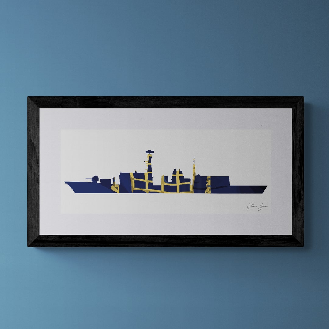 HMS Westminster Portcullis Print