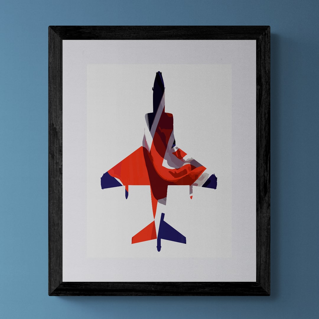 Harrier GR7 Union Flag Print
