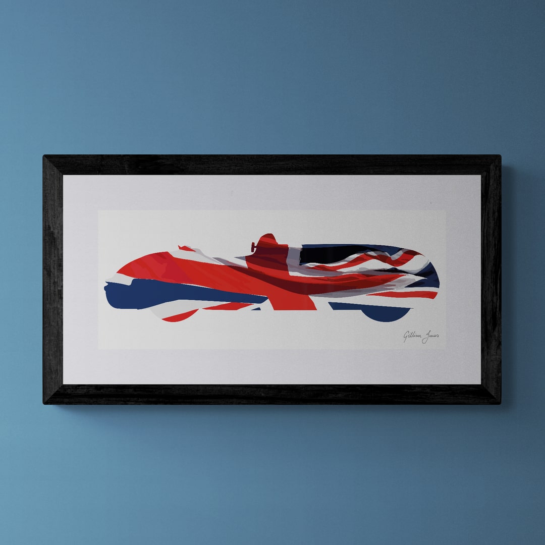 Jaguar C-Type Union Flag Print