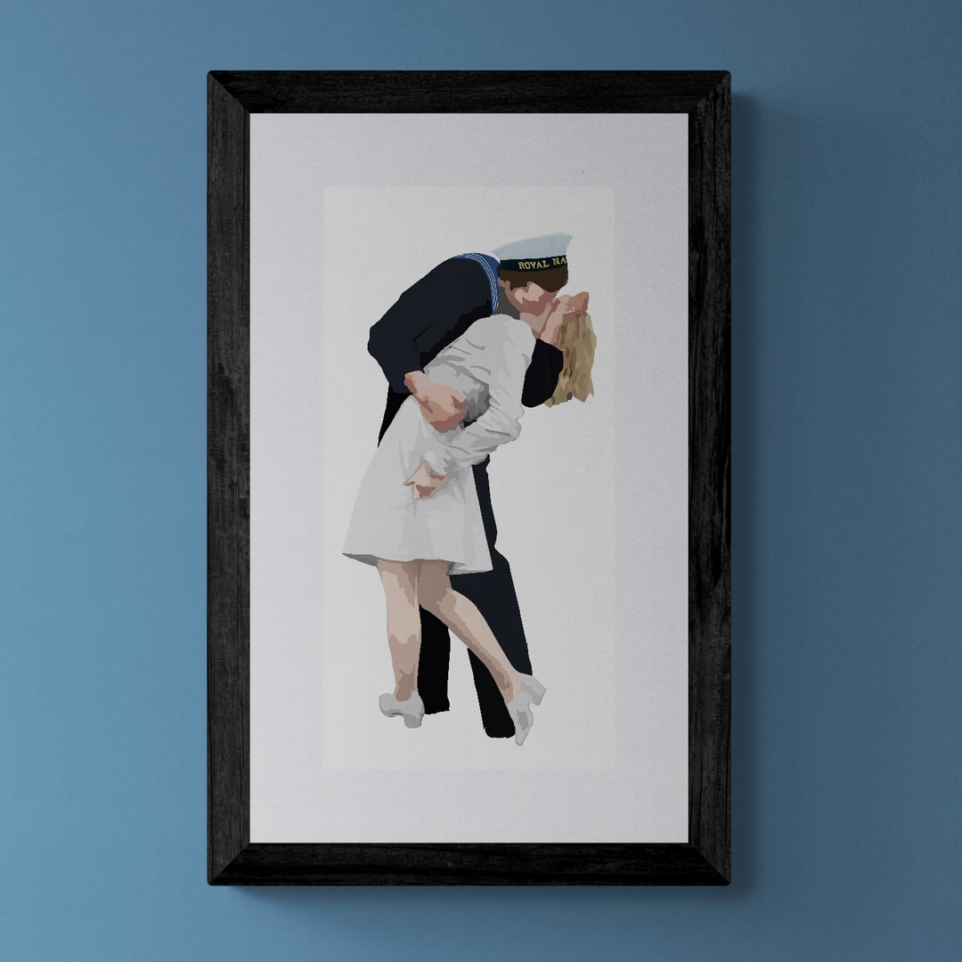 Kissing Sailor Print