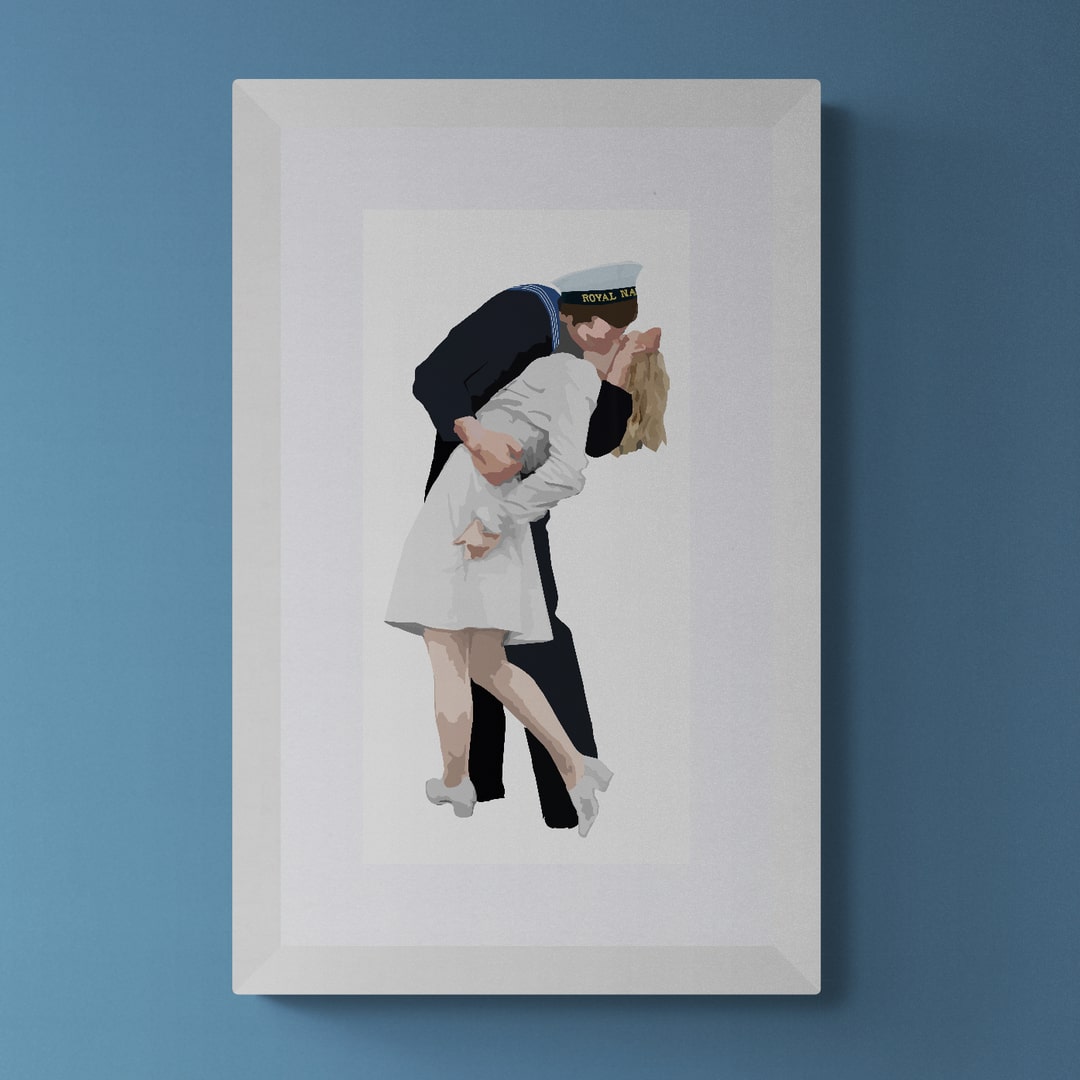 Kissing Sailor Print