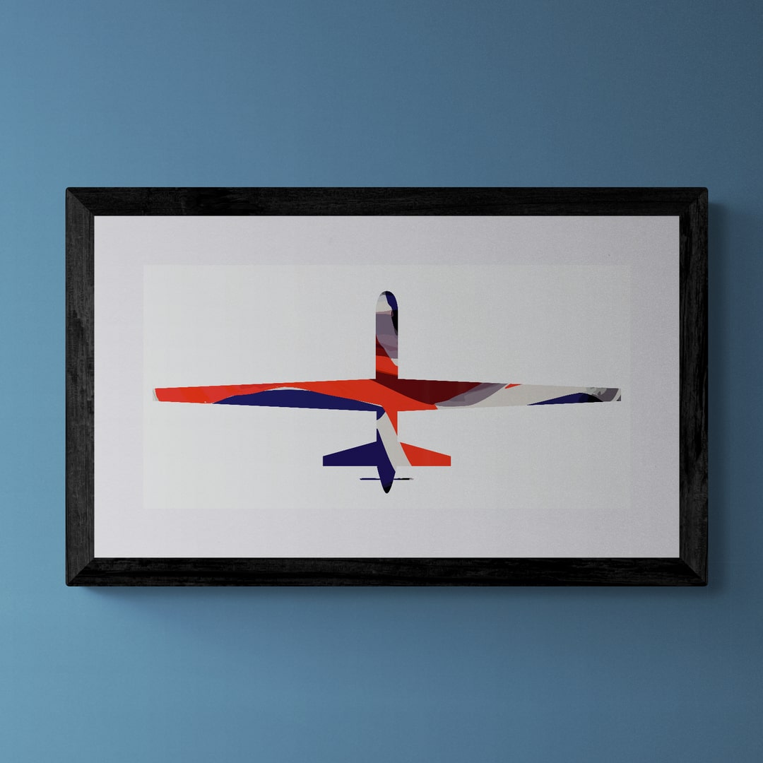 MQ-9 Reaper (Predator B) Union Flag Print