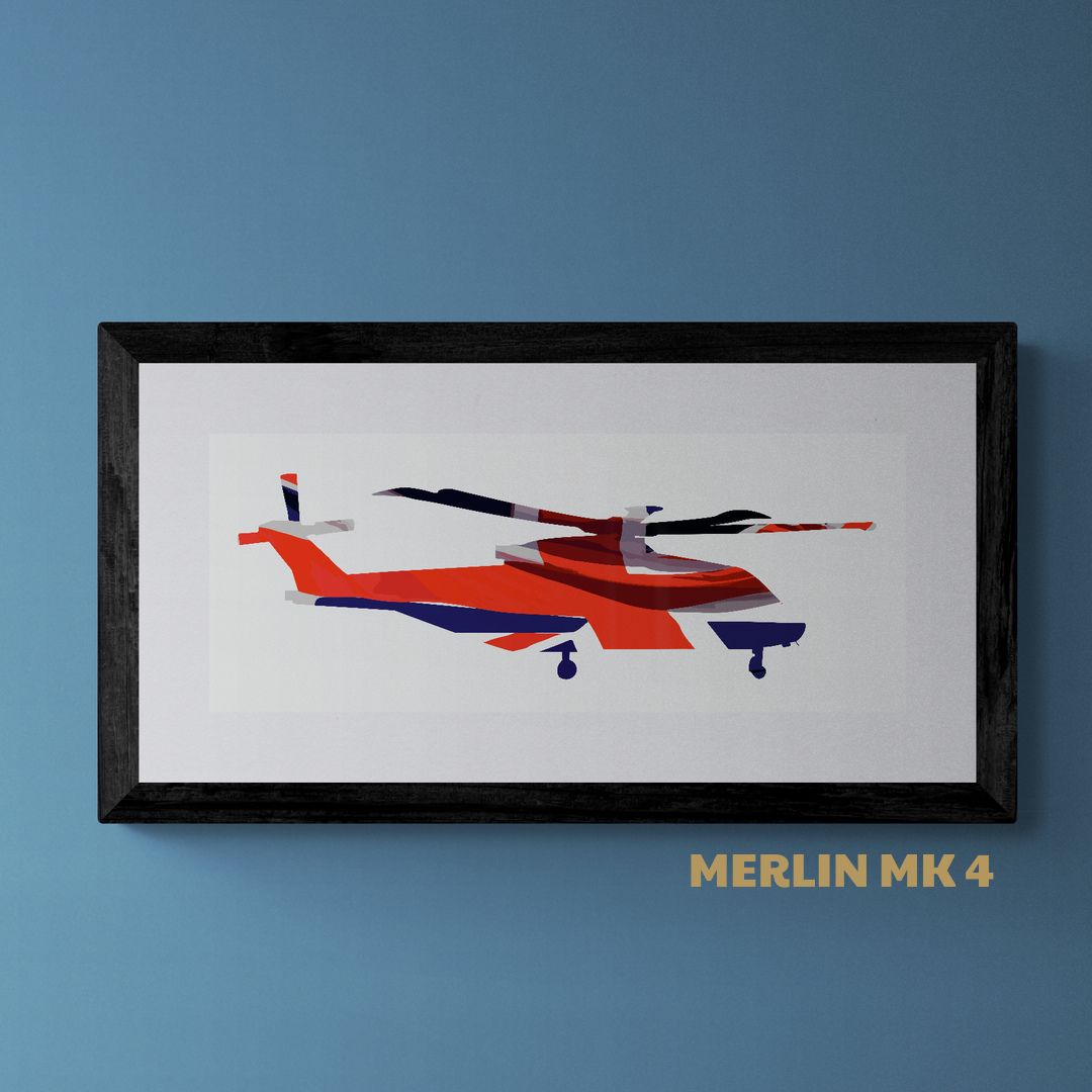 Merlin Union Flag Print