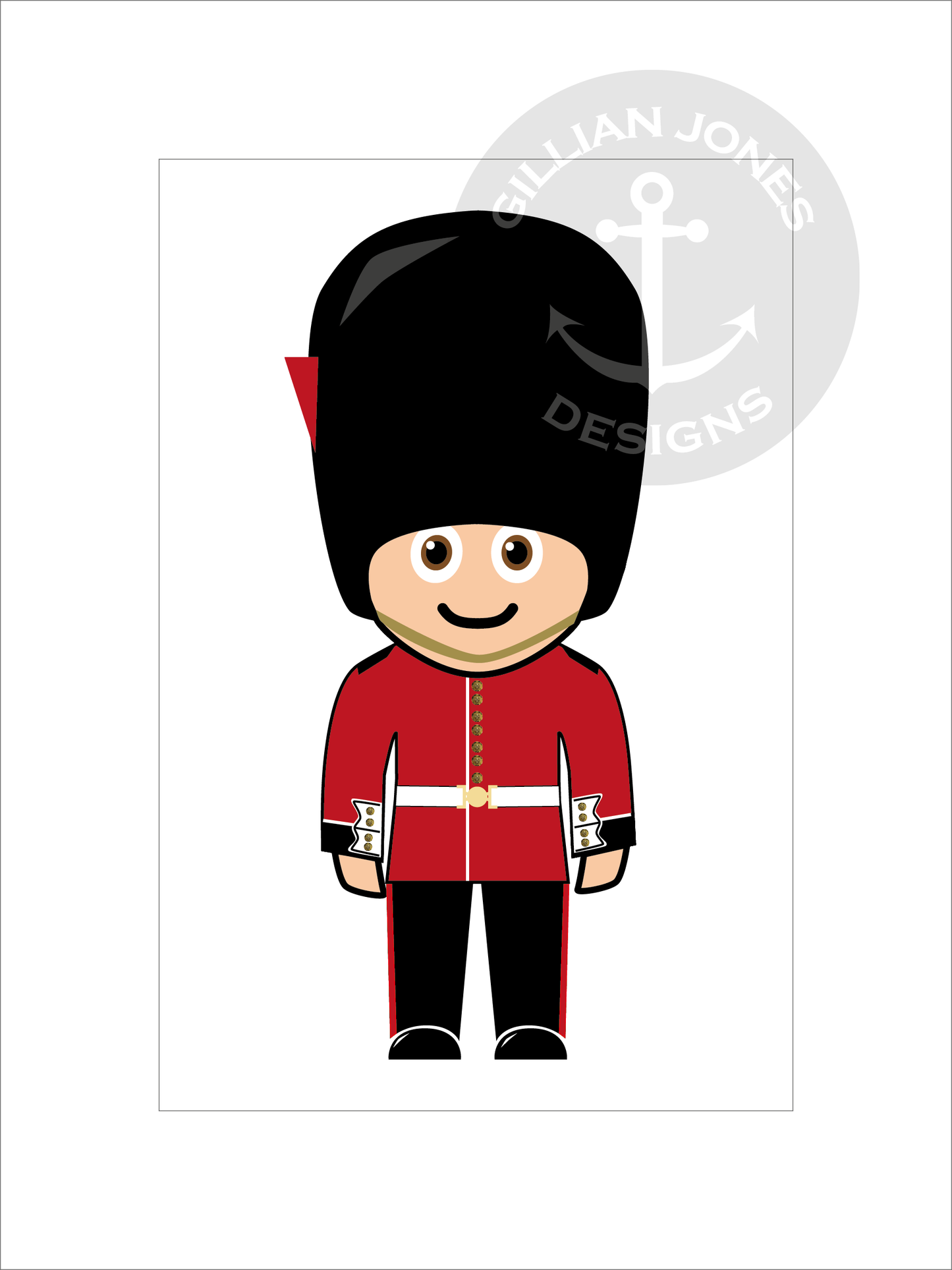 Mini-Pongo / Mini-Rupert Customisable Framed Cartoon Print
