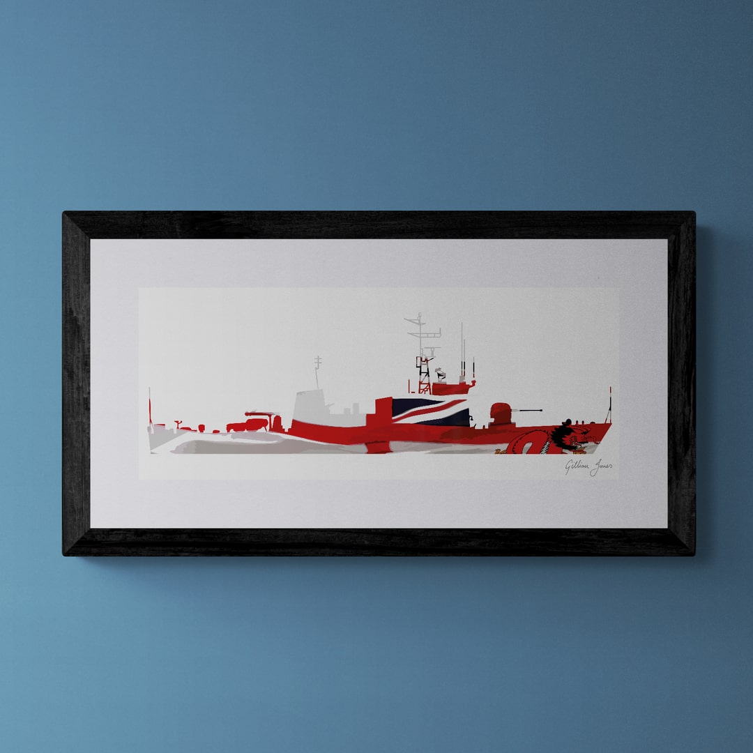 Peacock Class Corvette Hong Kong Squadron Print