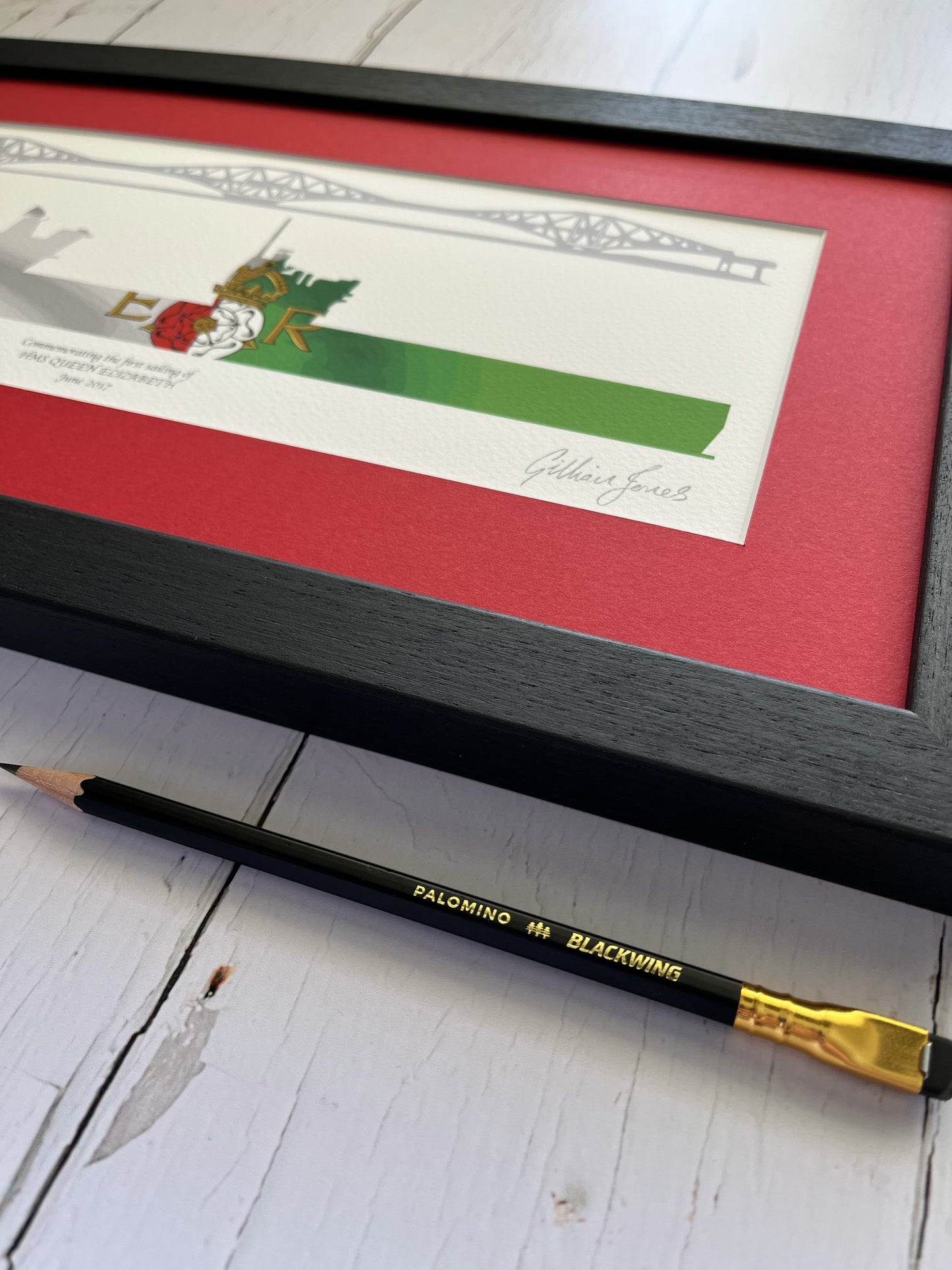HMS QUEEN ELIZABETH (R08) First Sailing Limited Edition Print