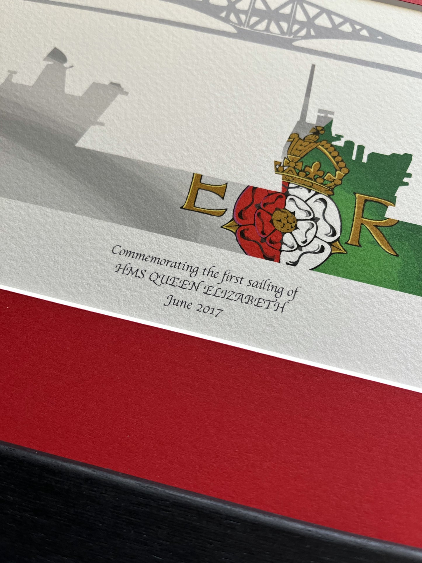 HMS QUEEN ELIZABETH (R08) First Sailing Limited Edition Print