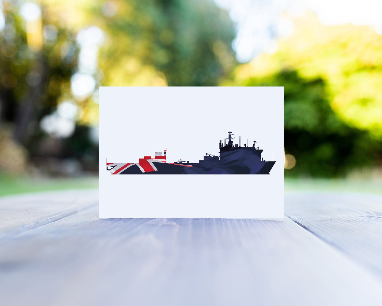 RFA Argus Blue Ensign Greeting Card