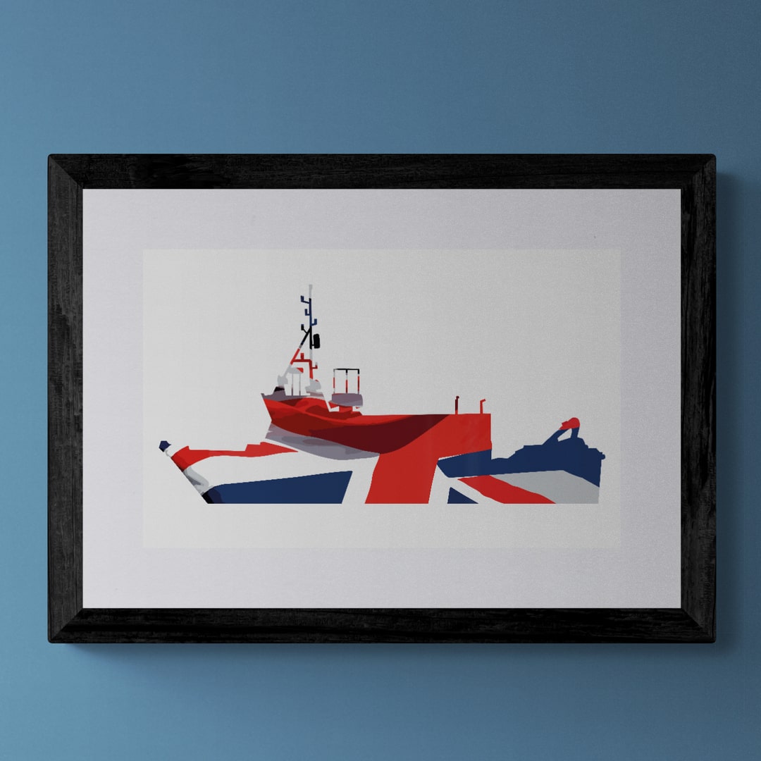 HMS Magpie Union Flag Print