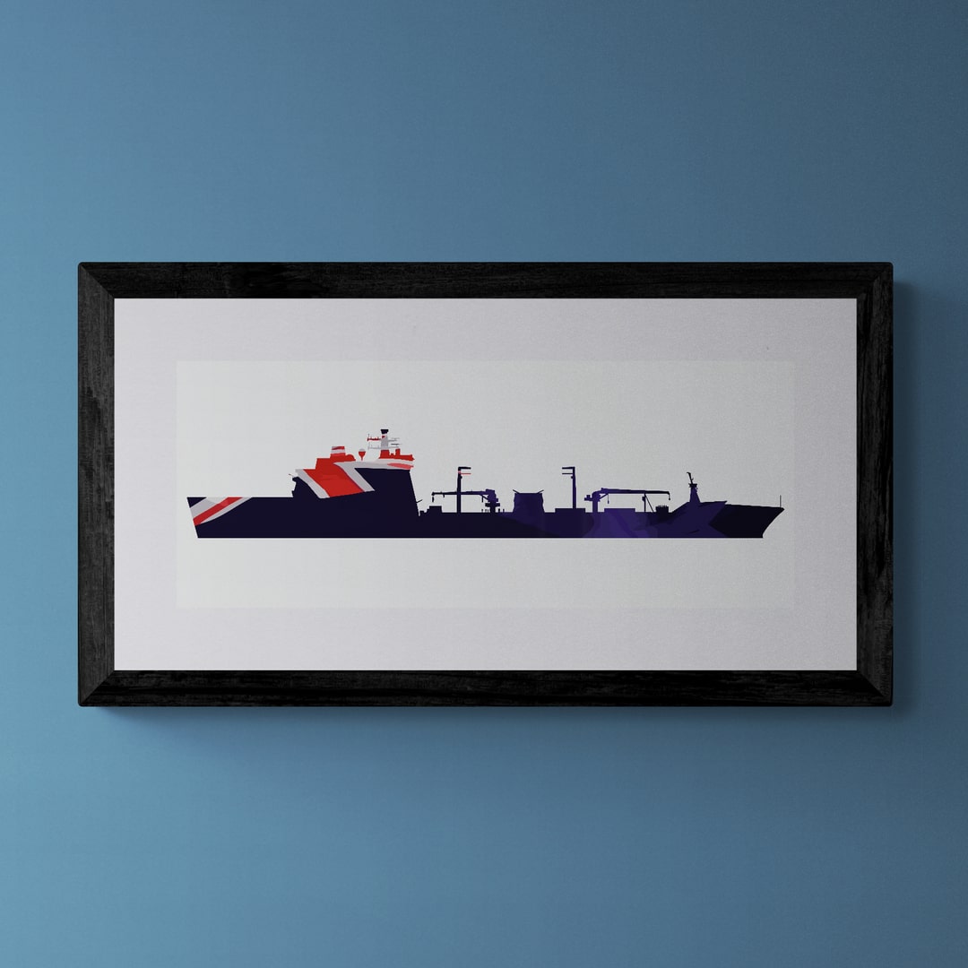Tide Class Blue Ensign Print