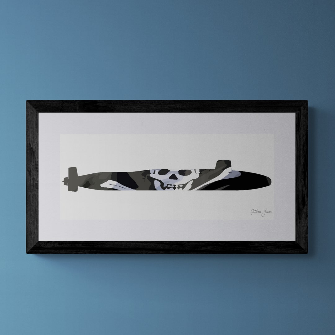 Vanguard Class Submarine Jolly Roger Print