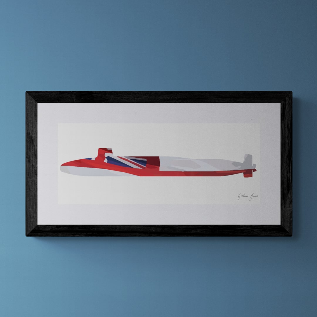 Vanguard Class Submarine White Ensign Print