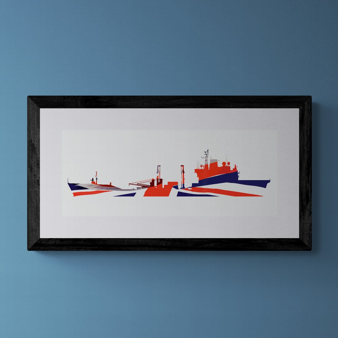 Wave Class Union Flag Print