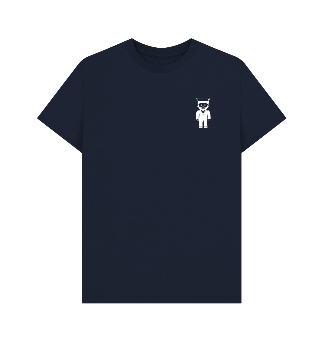 Navy Blue Printed T-shirt Front