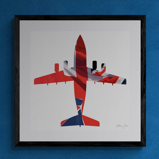 BAe 146-100 / Avro RJ Union Flag Print