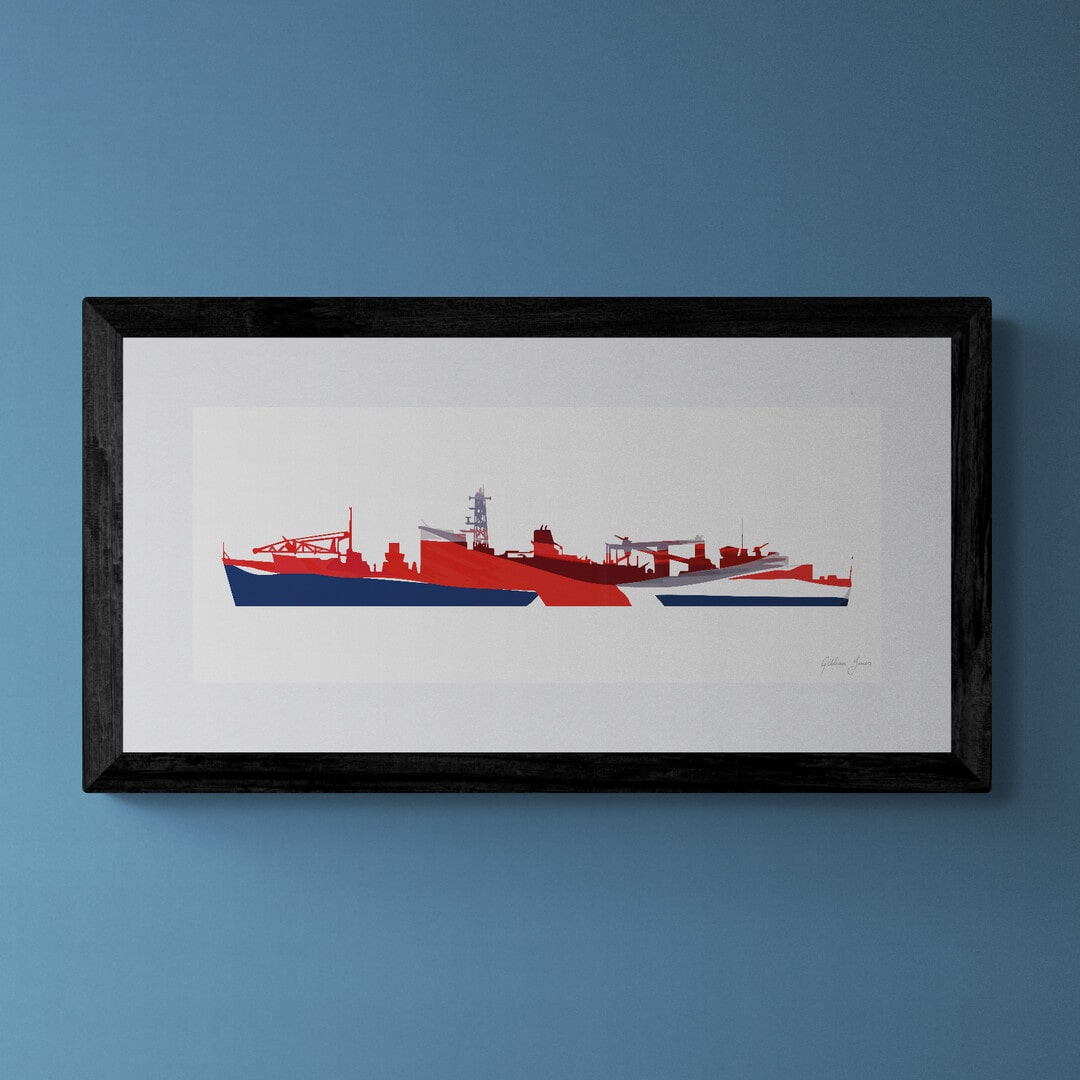 Beachy Head Class Union Flag Print