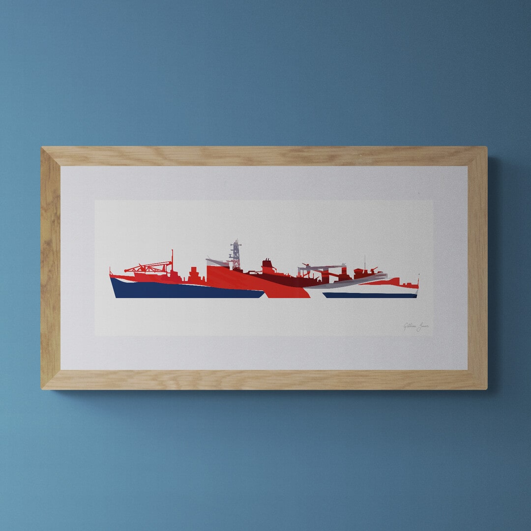 Beachy Head Class Union Flag Print