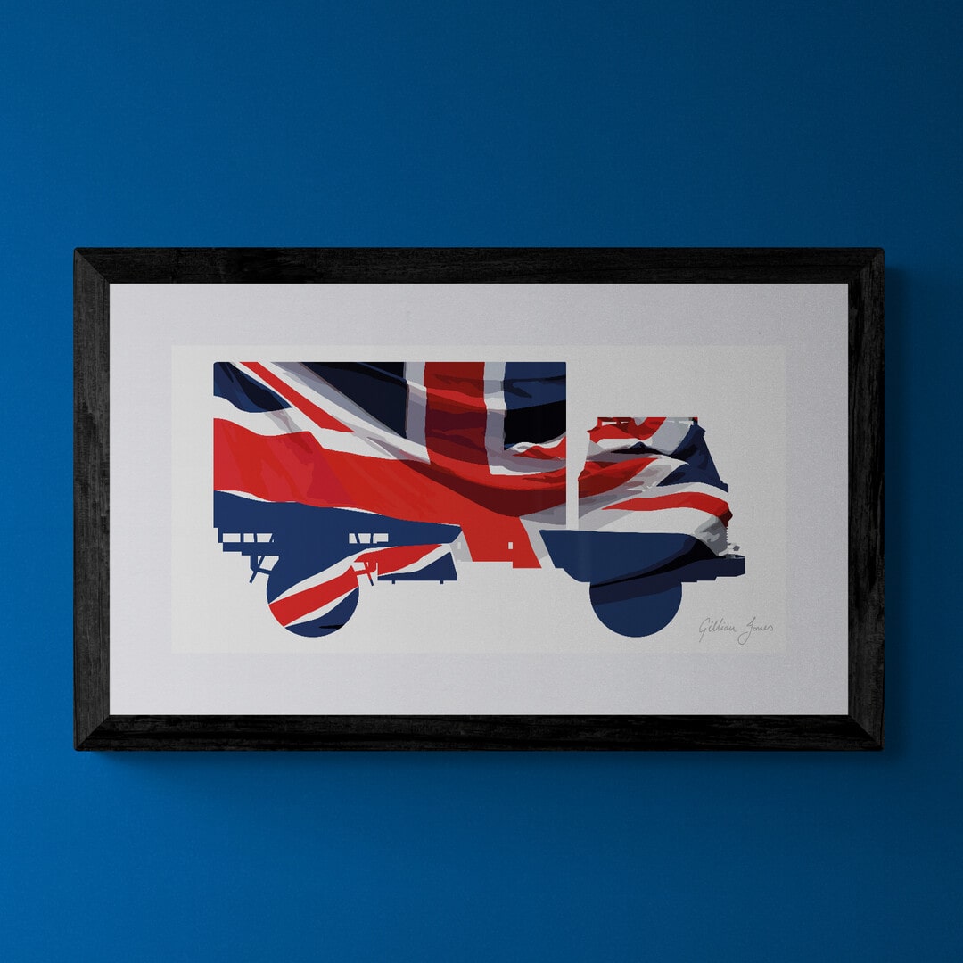 Bedford Lorry Union Flag Print