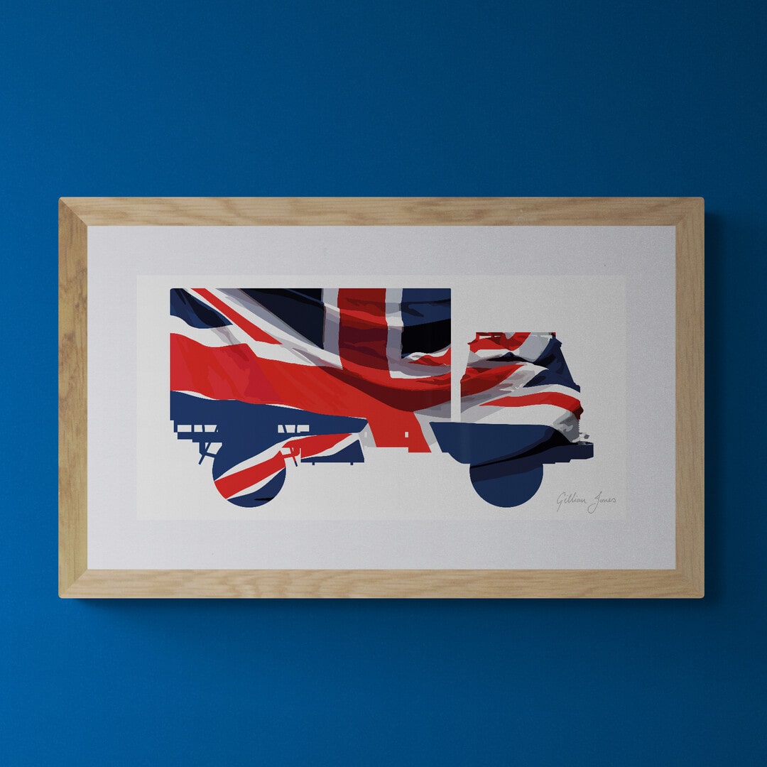 Bedford Lorry Union Flag Print