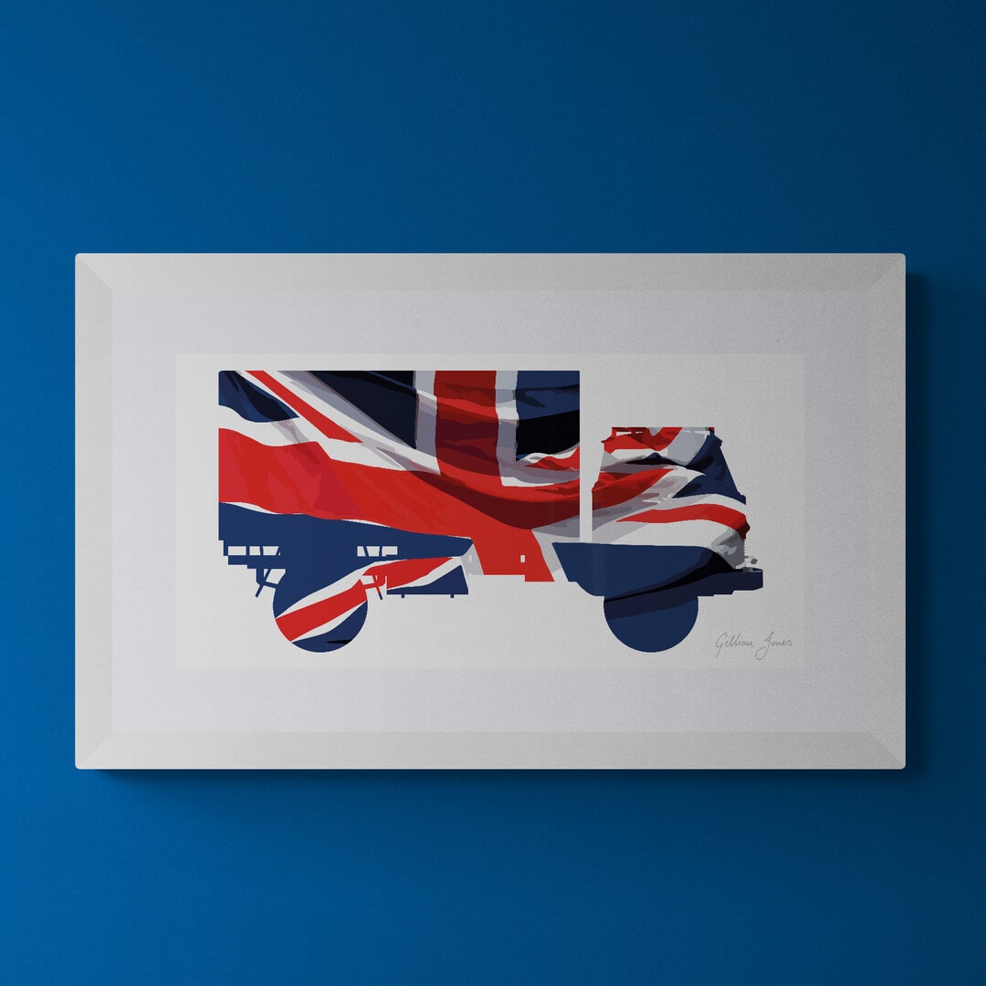 Bedford Lorry Union Flag Print