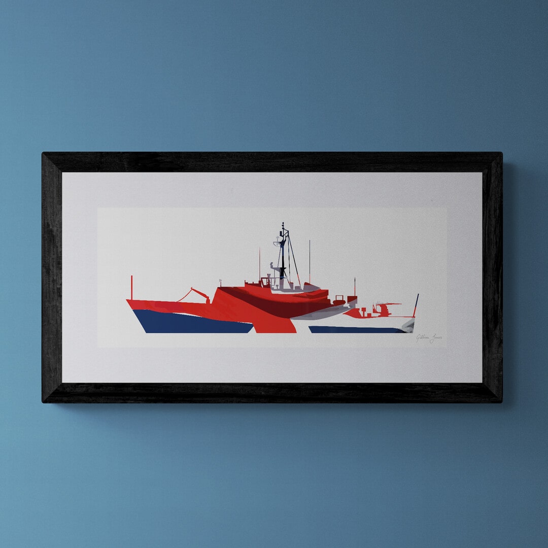 Bird Class Patrol Vessel Union Flag Print