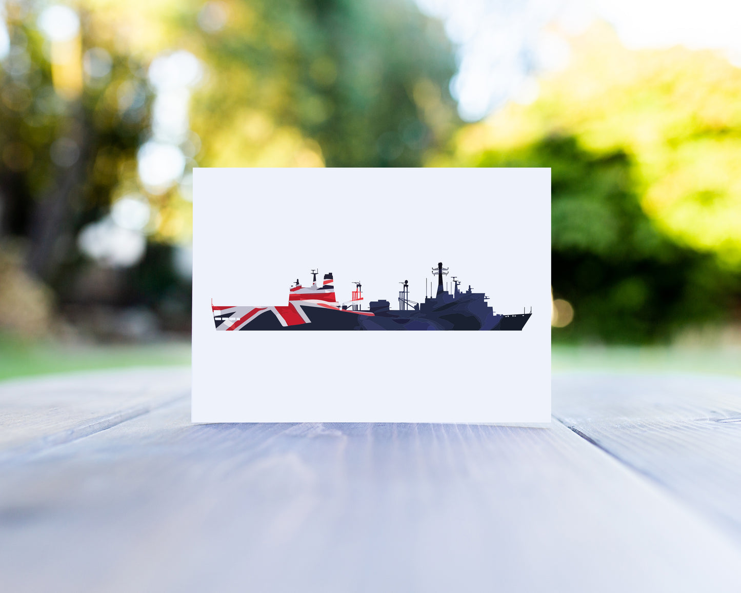 RFA Fort Victoria Blue Ensign Greeting Card