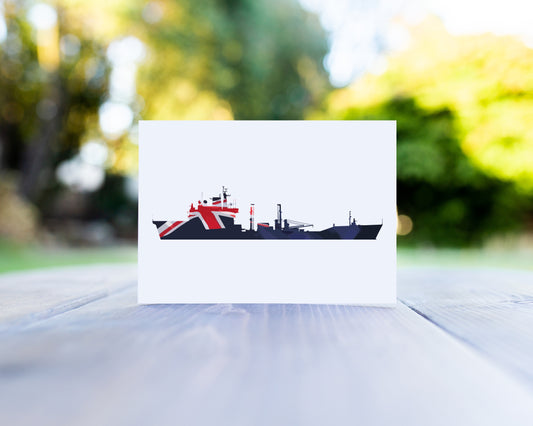 Wave Class Blue Ensign Greeting Card