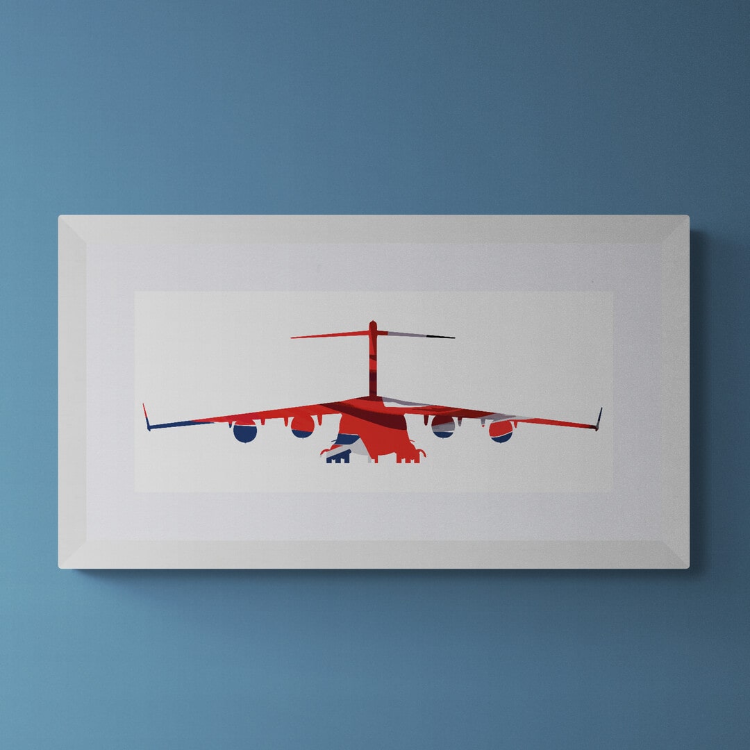 C17 Globemaster Union Flag Print