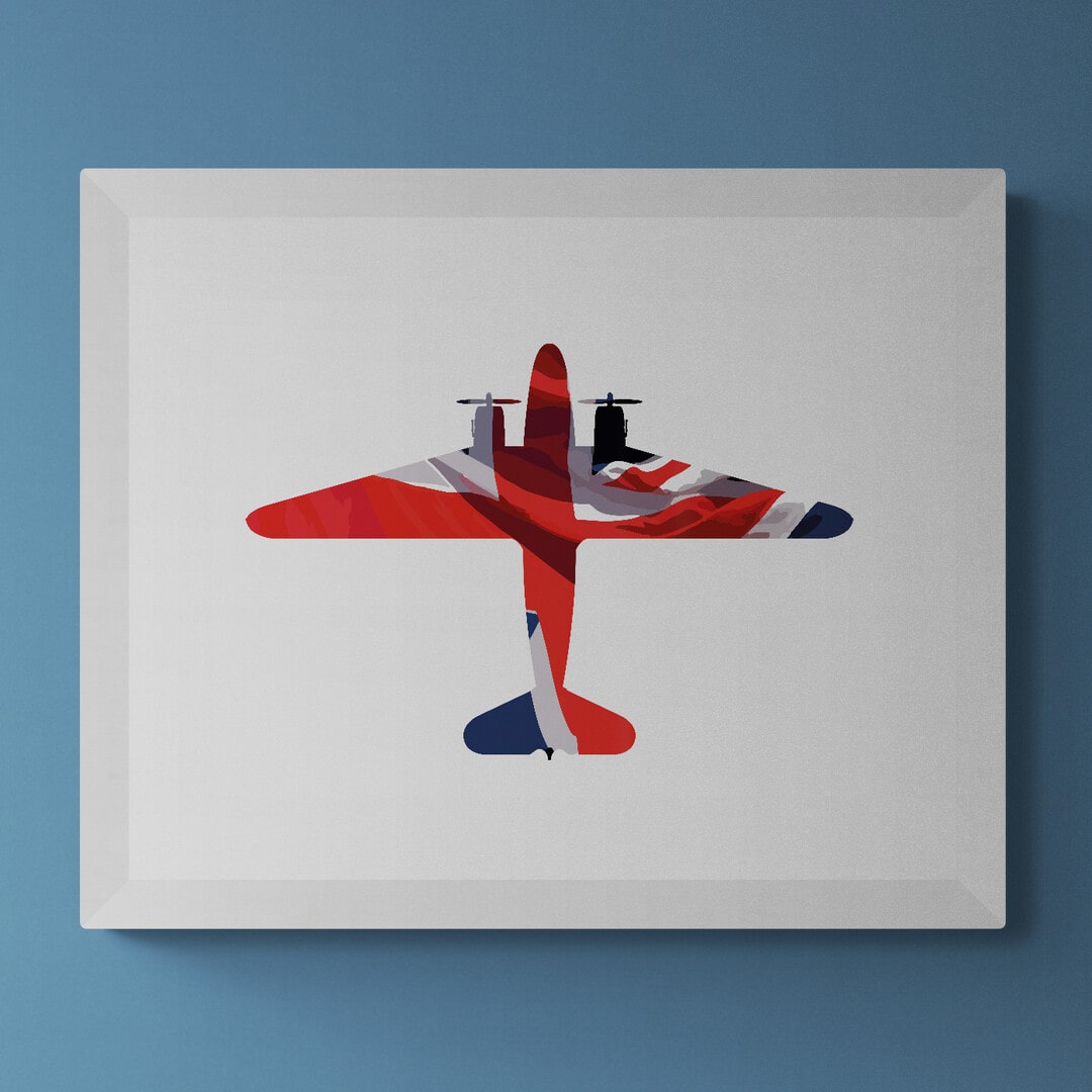 Douglas C47 Dakota Union Flag Print