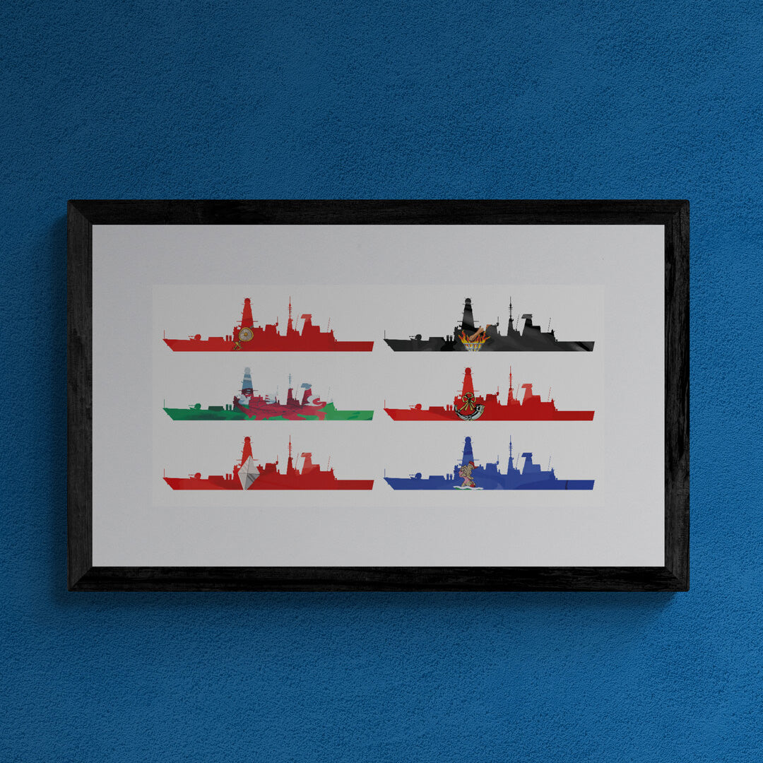 Daring Class Fleet Print