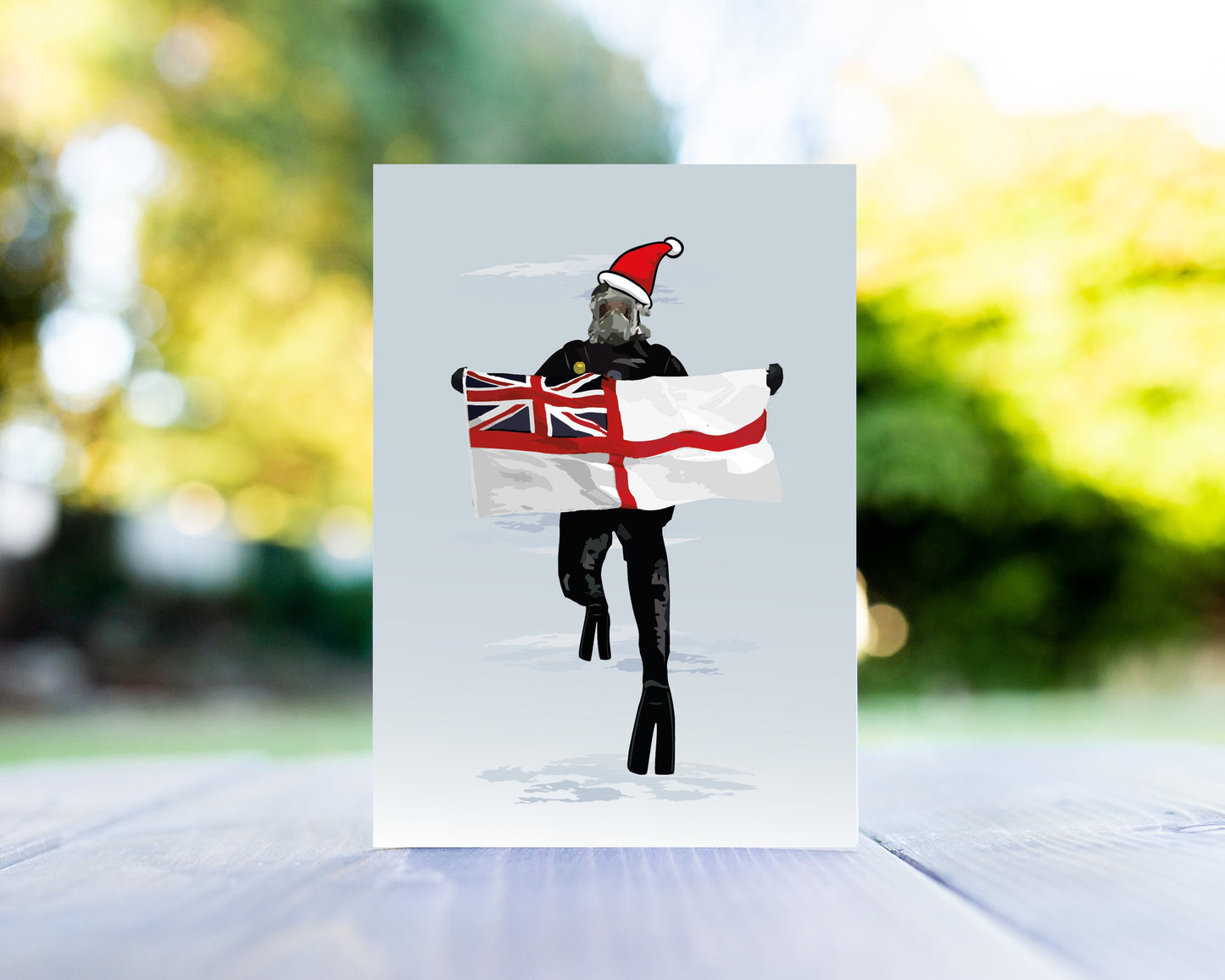 White Ensign Diver Christmas Card