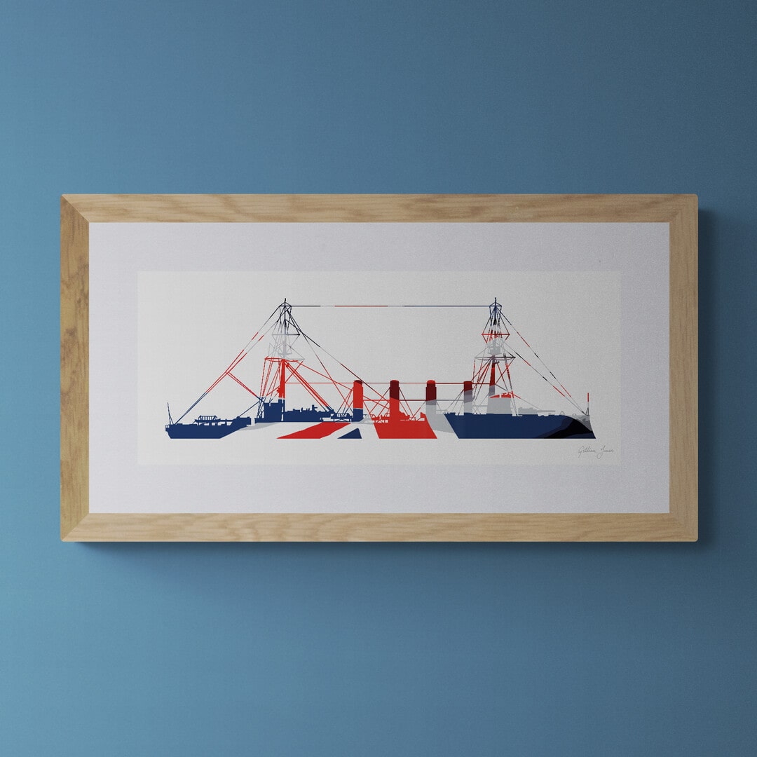 Drake Class Cruiser Union Flag Print