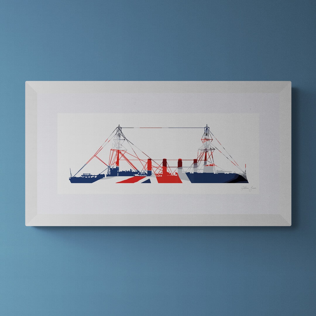 Drake Class Cruiser Union Flag Print