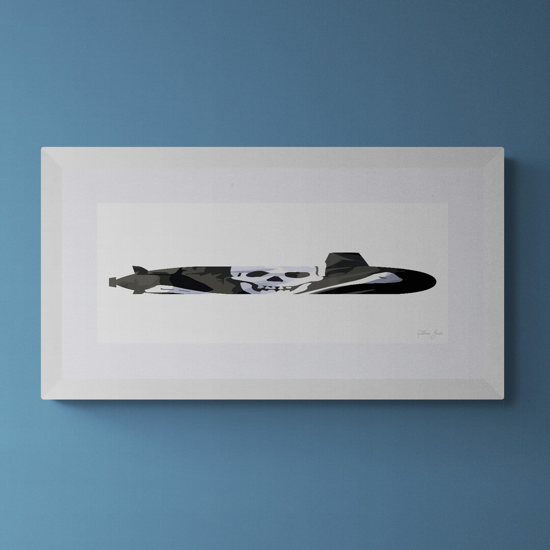 Dreadnought Class Submarine Jolly Roger Print