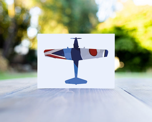 Chipmunk RAF Ensign Greeting Card