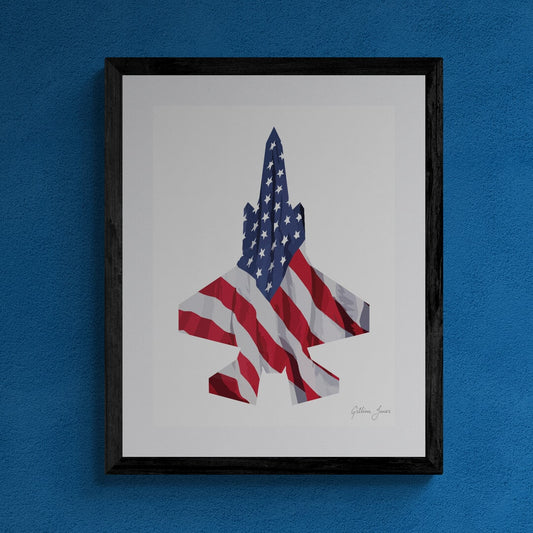 F-35 US Flag Print