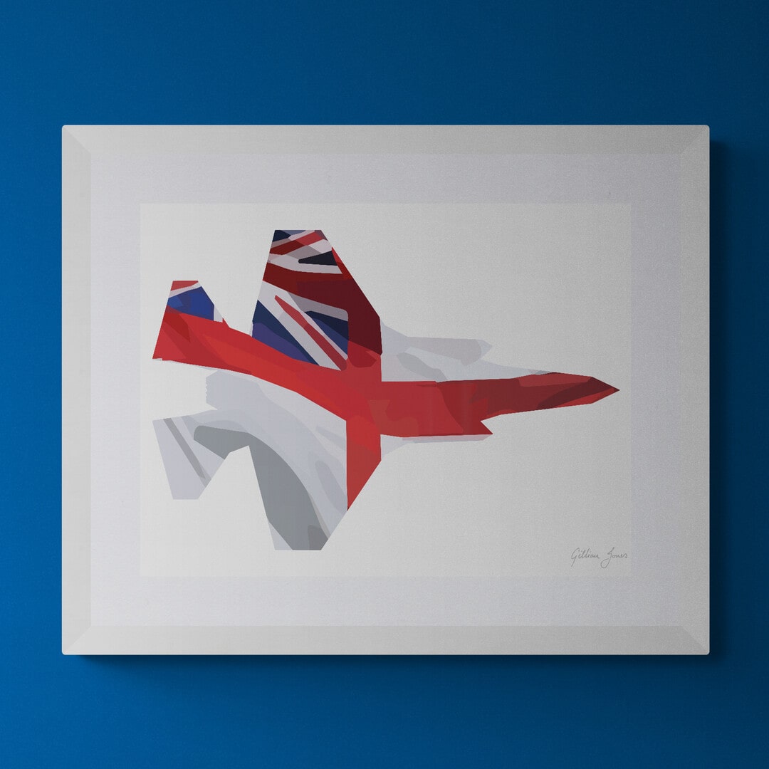 F35B White Ensign Flag Print